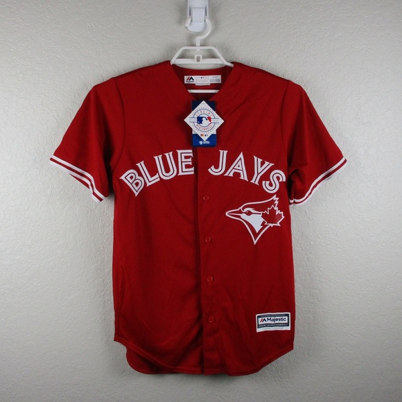 red blue jays shirt